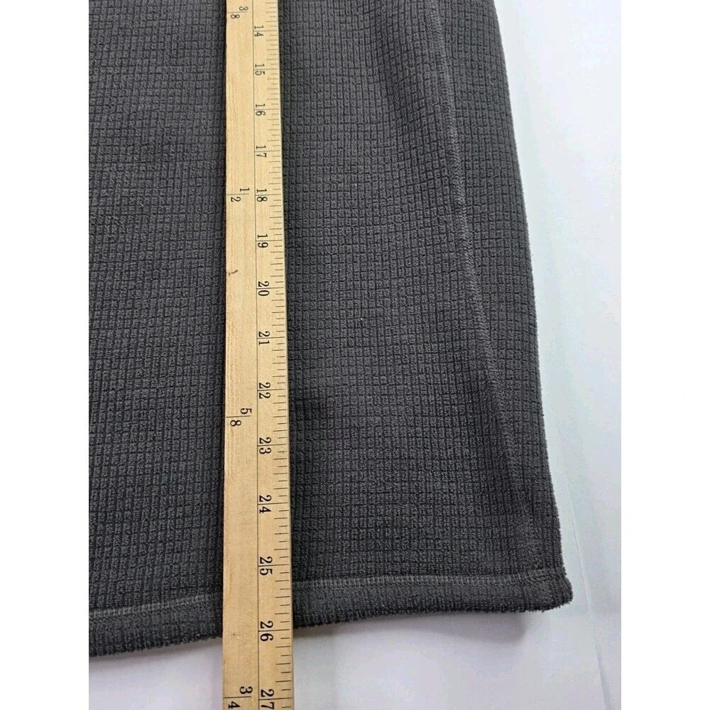 The North Face Fleece Sweater Mens Size M Dk Gray Long Sleeve 1/4 Zip Mid Layer